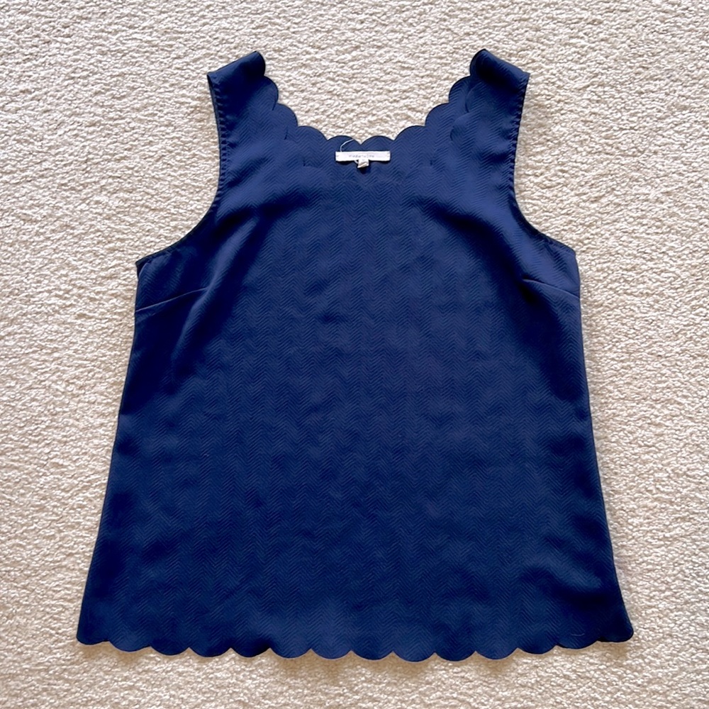 Scalloped Edge Tank - Size L - 41Hawthorn